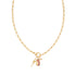 Gold Wave Pink Sparkle Charm